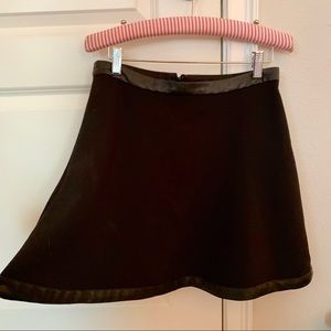 Banana Republic high waisted black flare skirt